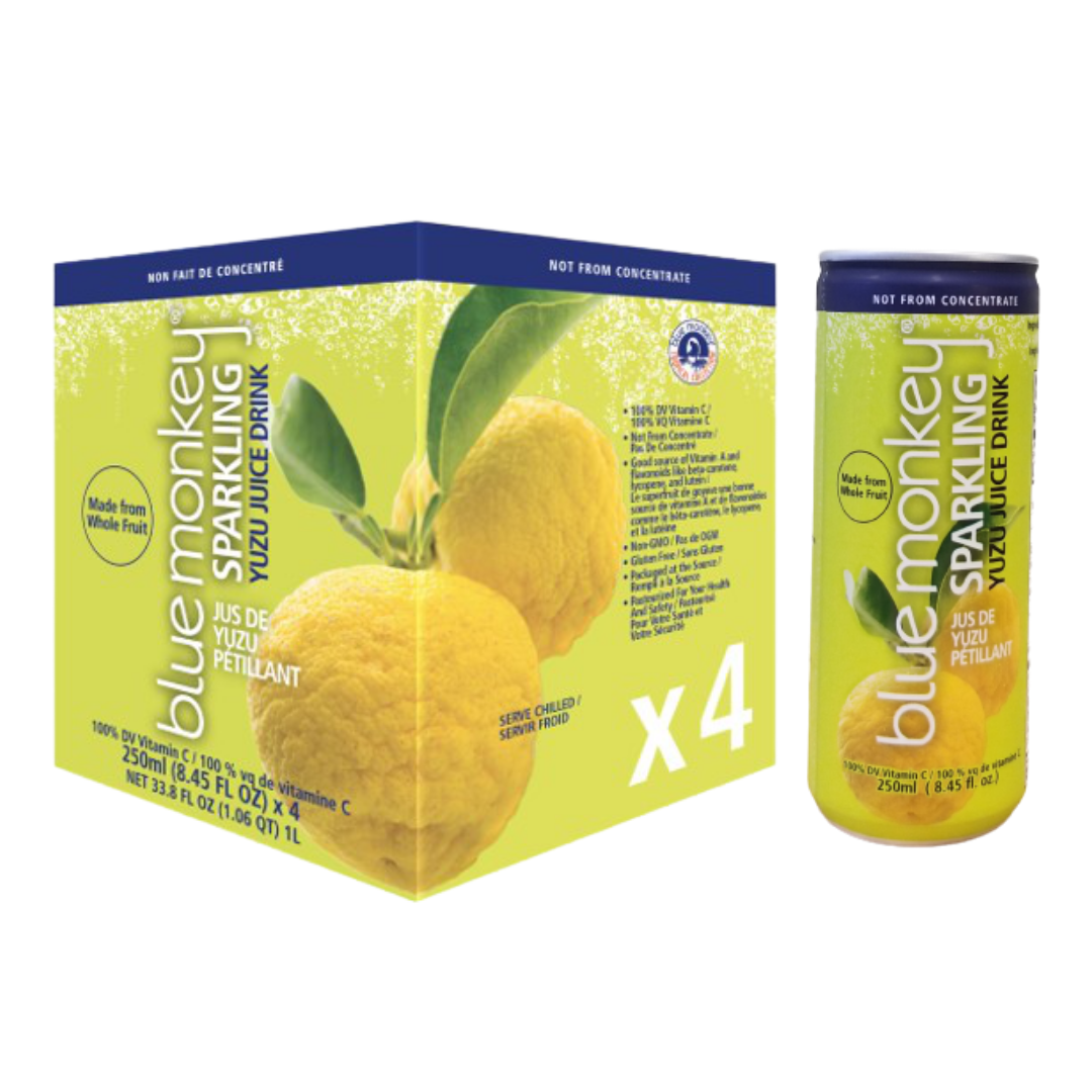 Sparkling Yuzu Juice 8.45oz/250ml - 6x4 Packs